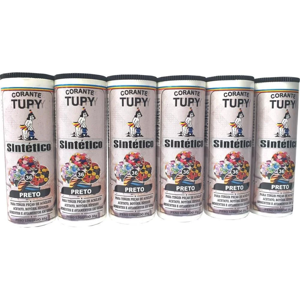 Corante Em Po Preto Tupy Sintetico Corantes Tupy (Pct.c/06) - imagem 2