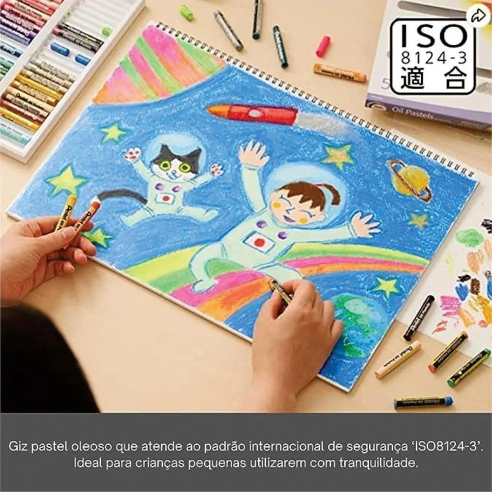 Giz Pastel Oleoso 25Cores Pentel (Estojo) - imagem 6