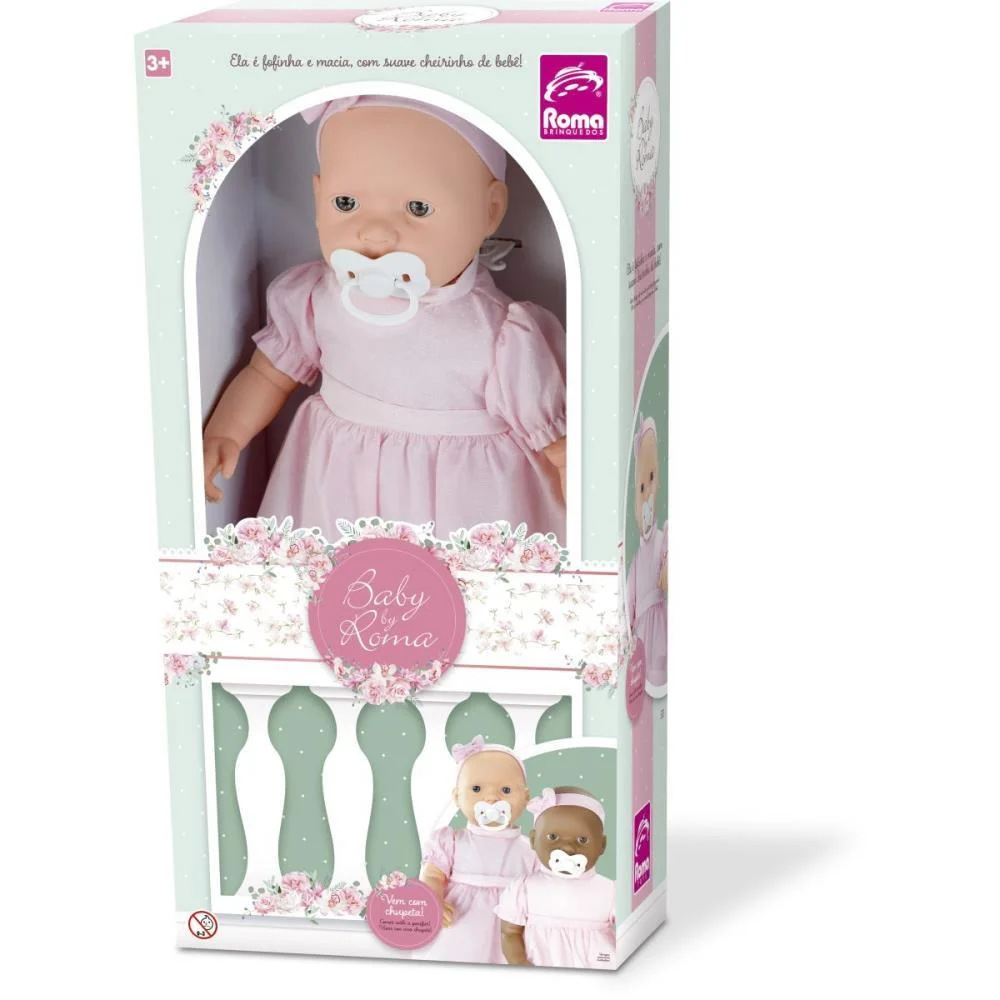 Boneca Baby By Roma C/Tiara 50Cm. Roma - imagem 5