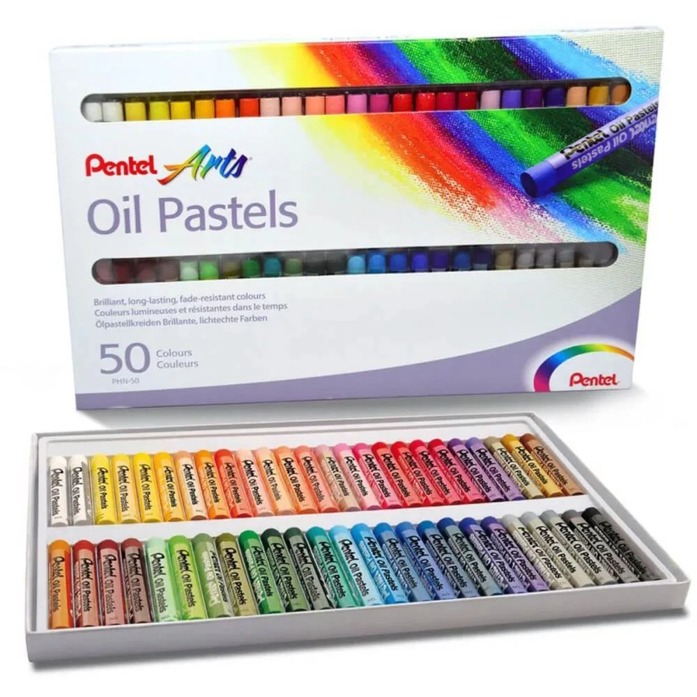 Giz Pastel Oleoso C/50 Cores Pentel (Estojo) - imagem 3