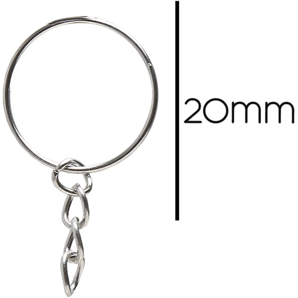 Argola Chaveiro Niquelada 20Mm Nybc (Pct.c/250) - imagem 2