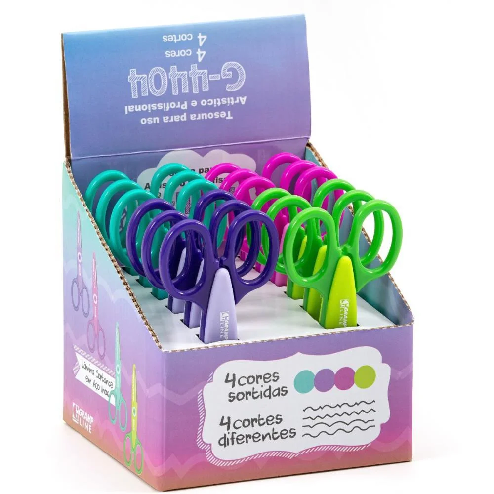 Tesoura Artesanal Picotar G-4404 13,5Cm (S) Gramp Line C/ 12 Unidades - imagem 3