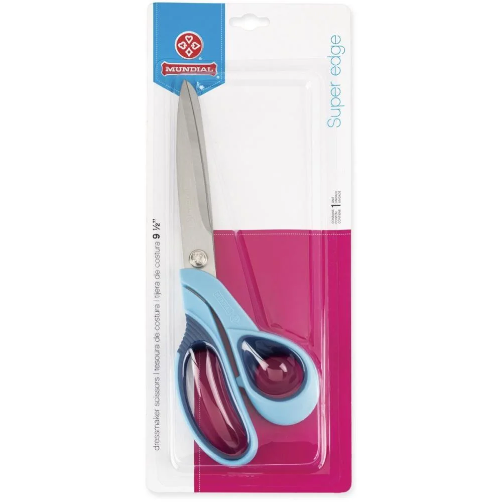 Tesoura Costura Super Edge Azul 24Cm Mundial (Blister) - imagem 5