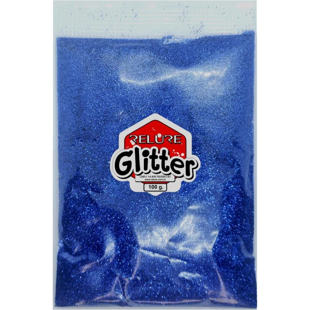 Glitter Pvc Azul Royal 100G. Honey - imagem 2