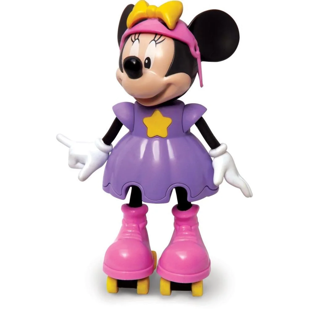 Boneca Com Mecanismo Minnie Patinadora 25Cm. Elka - imagem 4