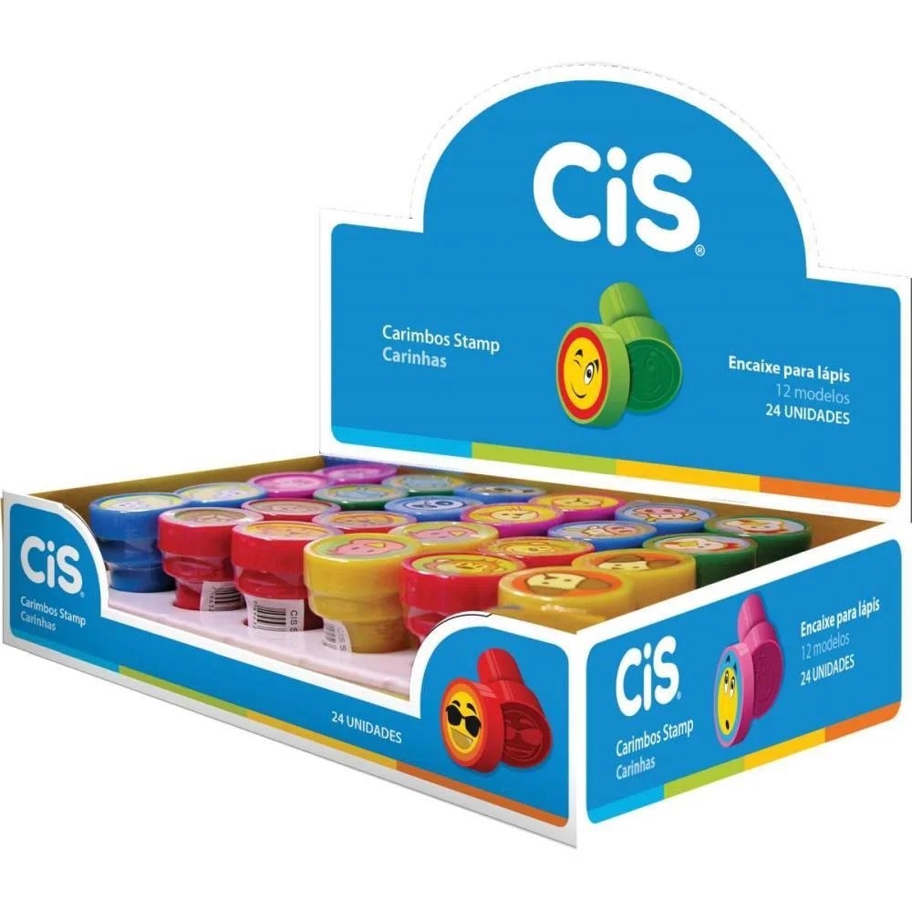 Carimbo Pedagogico Cis Stamp Carinhas Sertic C/ 24 Unidades - imagem 15