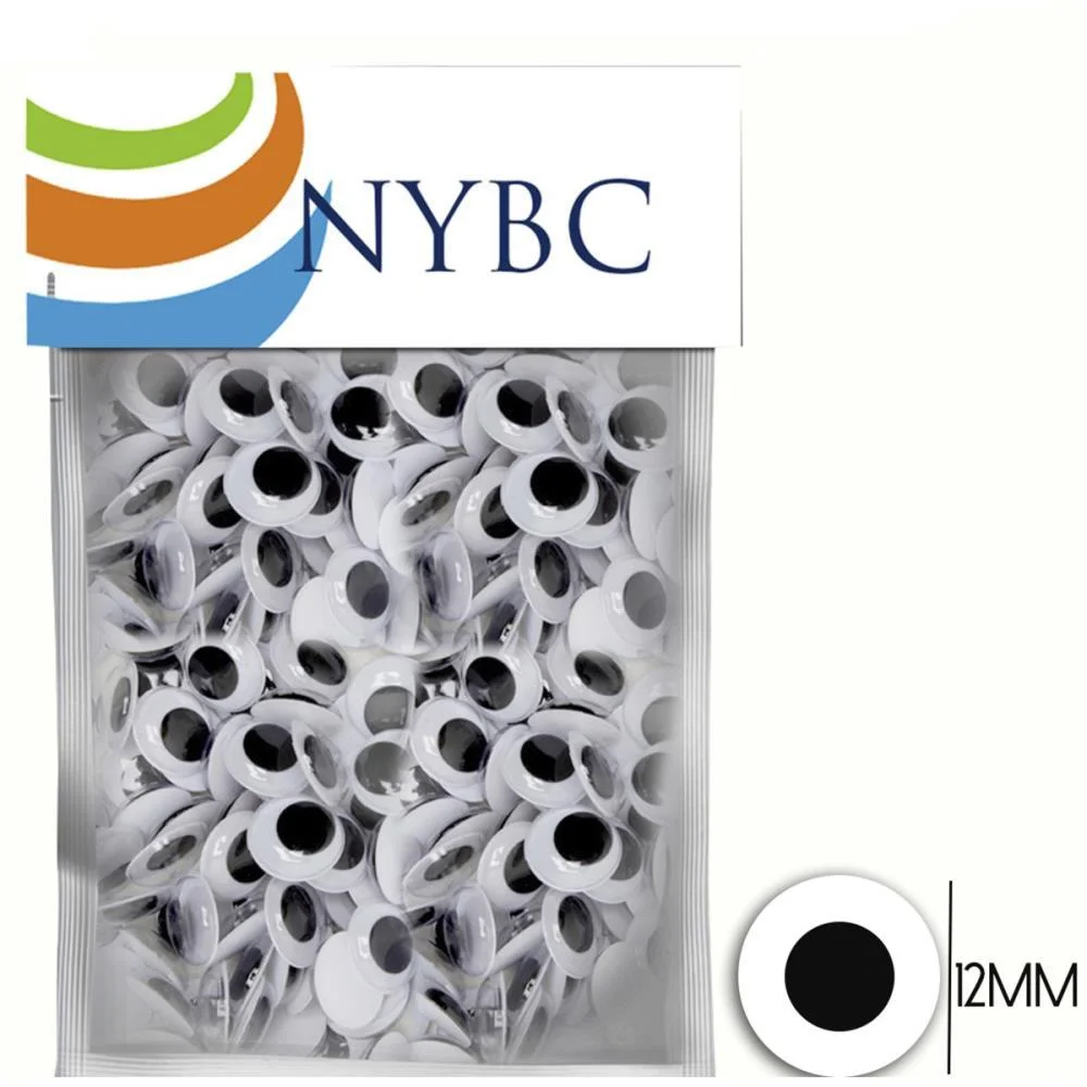 Olho Movel 10Mm Preto Nybc C/ 100 Unidades - imagem 2