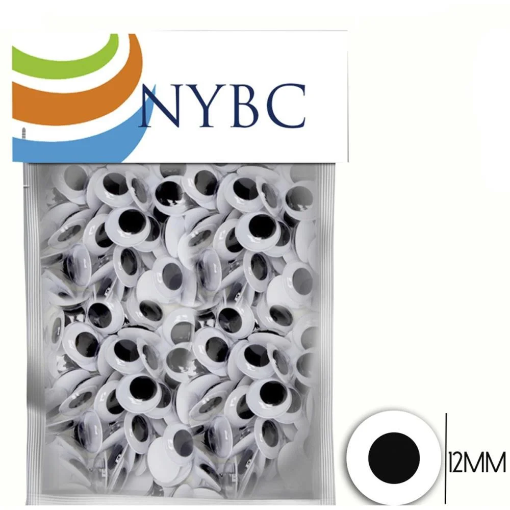 Olho Movel 12Mm Preto Nybc C/ 100 Unidades - imagem 3