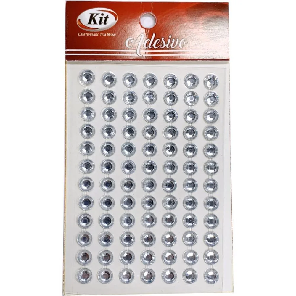 Pedraria Strass 6Mm Adesivo Cristal Kit (Pct.c/20) - imagem 2