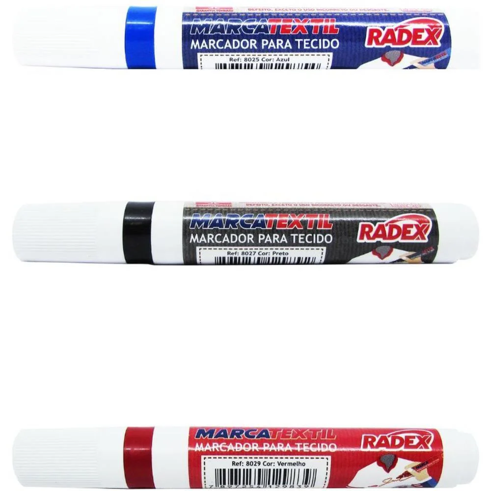 Caneta Para Tecido Marcatextil Preto Radex (Cx.c/10) - imagem 5