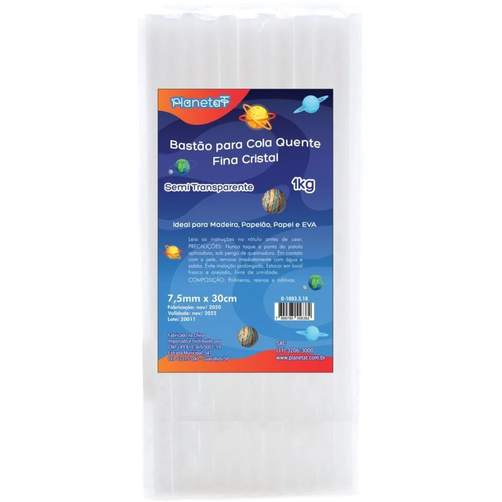 Cola Quente Refil Fina 1Kg Cristal 7,5Mmx30Cm V.m.p. (Pacote) - imagem 3