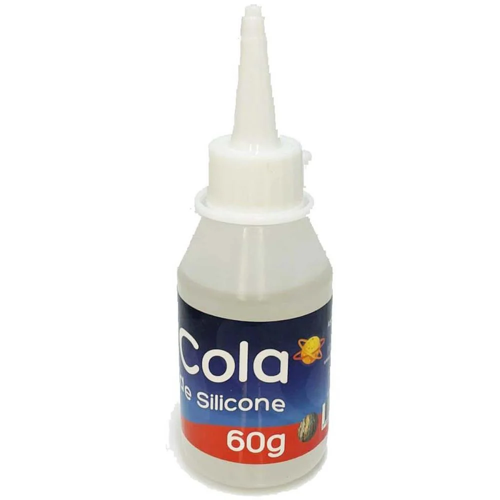 Cola Para Artesanato Silicone 60G. Cristal V.m.p. (Cx.c/12) - imagem 3