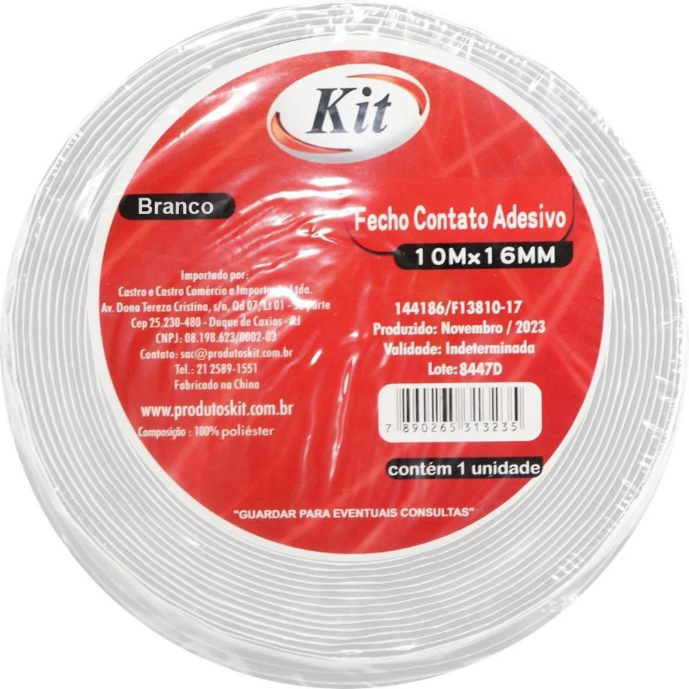 Velcro 16Mm Adesivo Br C/10Mt Kit (Rolo) - imagem 2