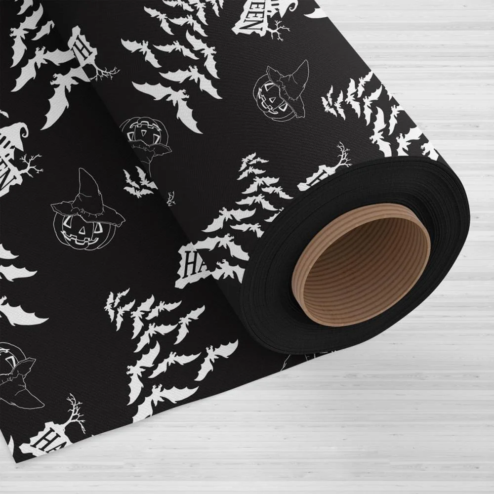 Tnt Estampado 1,40M 40G Halloween Fundo Preto Mewi (Rl-25Mts) - imagem 4