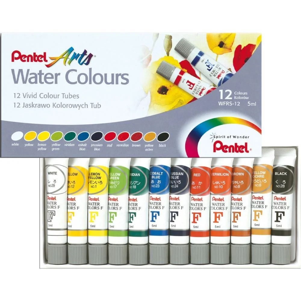Aquarela Profissional Water Colours 12 Cores Pentel (Estojo) - imagem 3