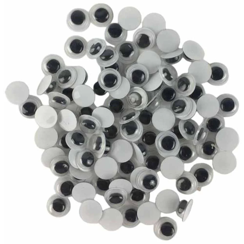 Olho Movel 8Mm Preto Art Lille C/ 100 Unidades - imagem 2