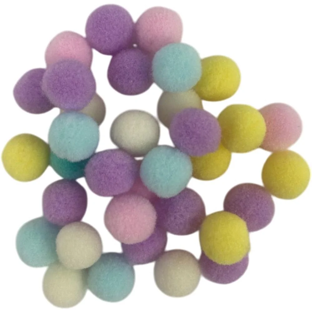 Pompom Multicolor.1 15Mm C/100Unid. Art Lille (Pacote) - imagem 2