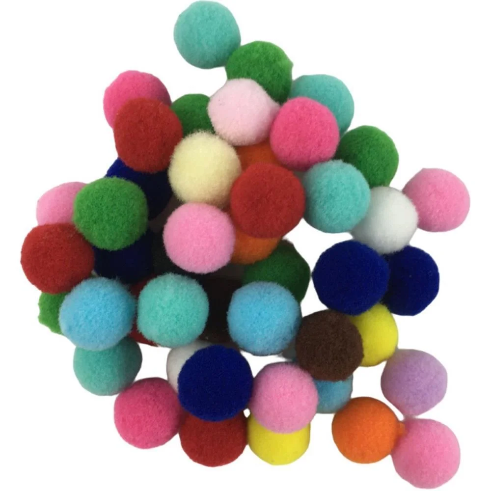 Pompom Multicolor.2 20Mm C/100Unid. Art Lille (Pacote) - imagem 2