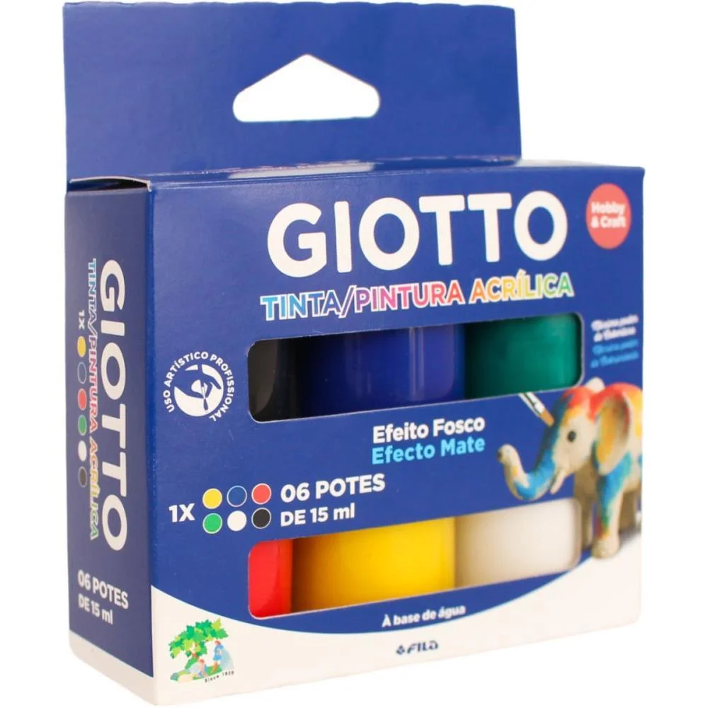 Tinta Acrilica Giotto 15Ml 06 Cores Canson - imagem 4