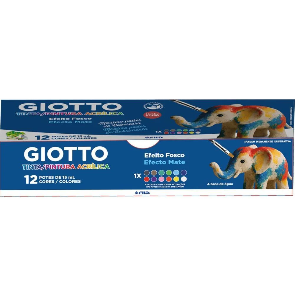 Tinta Acrilica Giotto 15Ml 12 Cores Canson - imagem 2