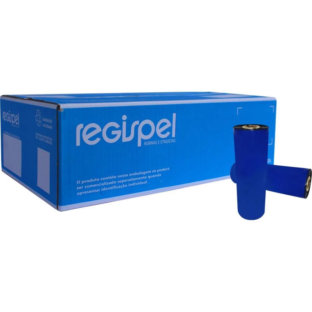 Ribbon 110Mmx91M Cera Preto Regispel - imagem 2