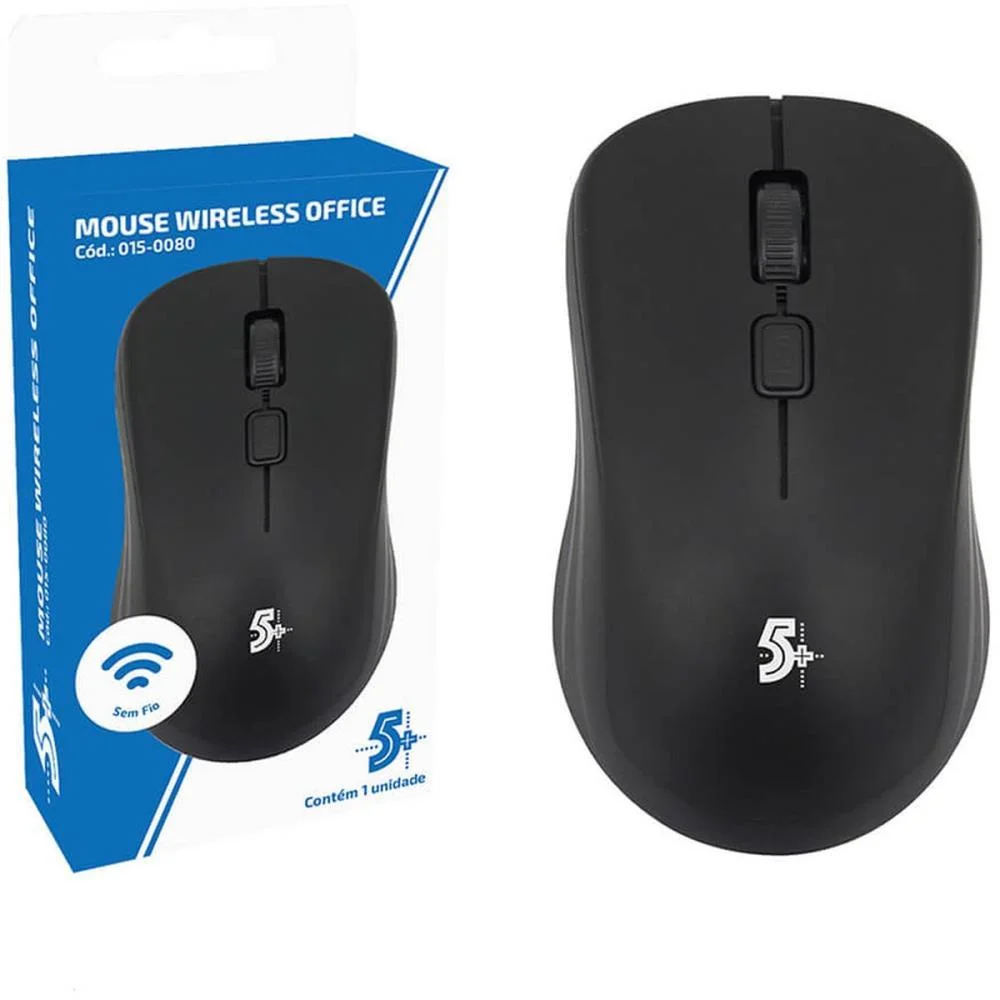 Mouse Optico Sem Fio Wireless 2.4Ghz Office Santana Centro - imagem 5