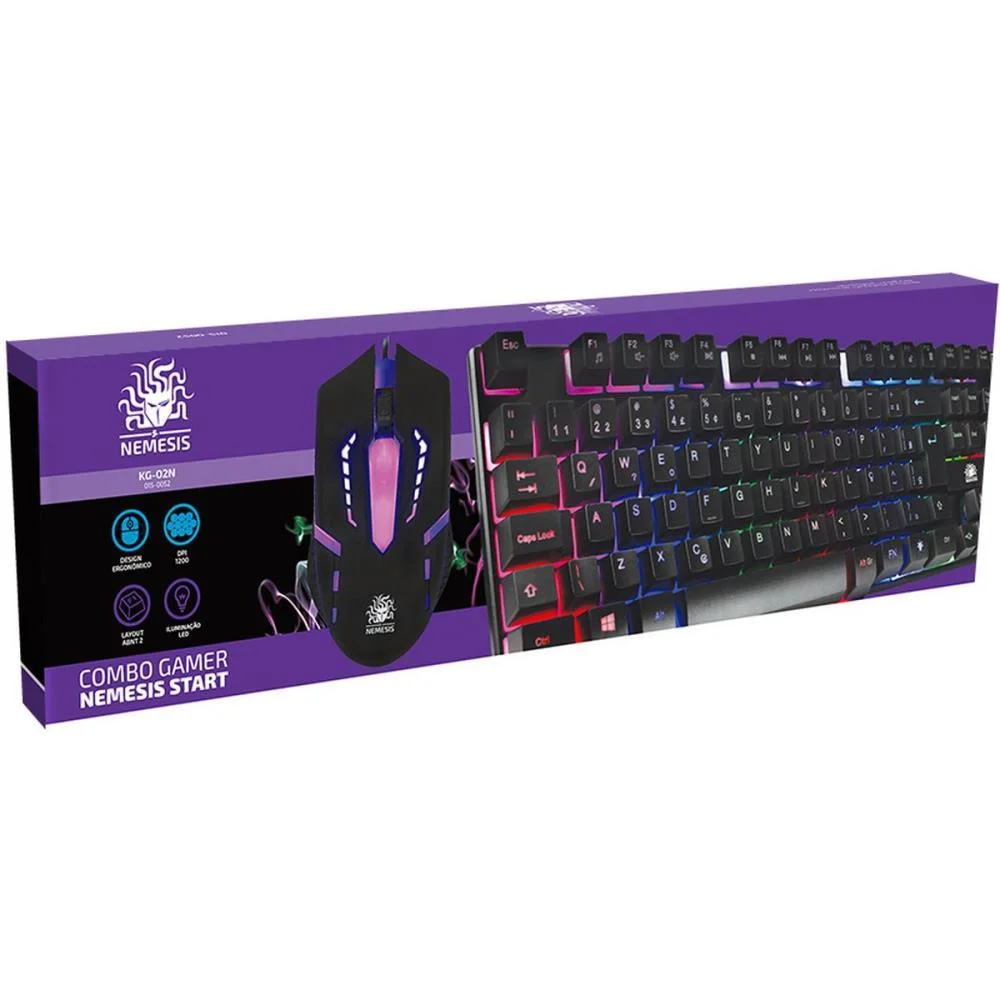 Kit Perifericos Teclado+Mouse Gamer Start Usb Santana Centro - imagem 5