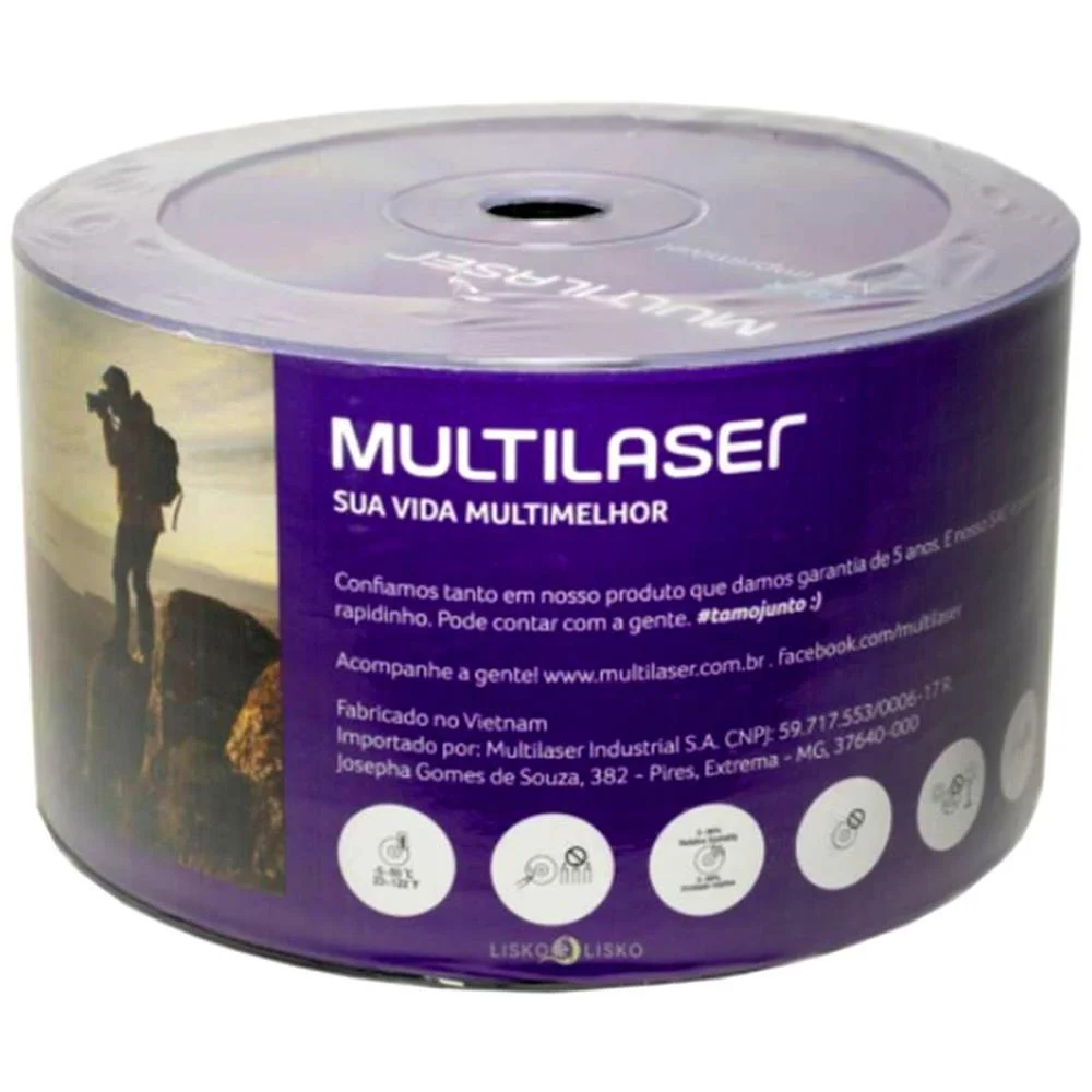 Cd Gravavel Cd-R 700Mb/52X Multi (Tubo-50) - imagem 3