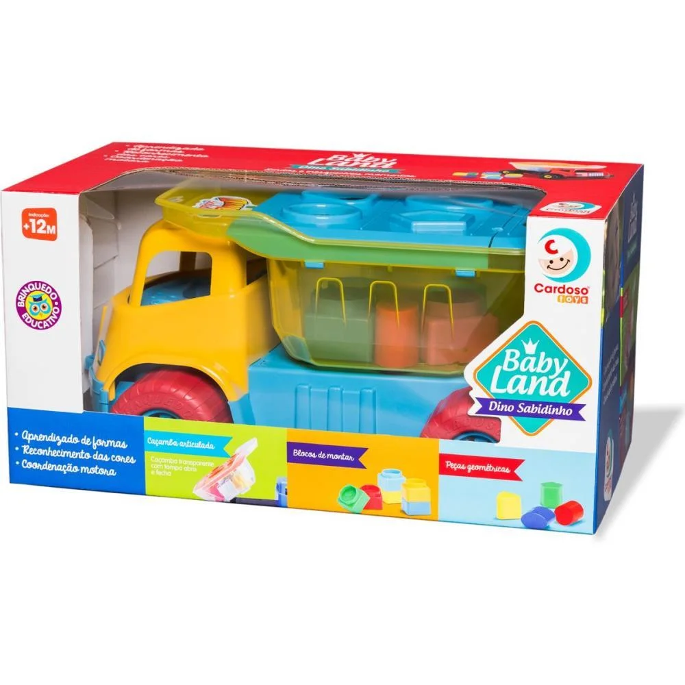 Brinquedo Educativo Dino Sabidinho Baby Land Cardoso Toys - imagem 6