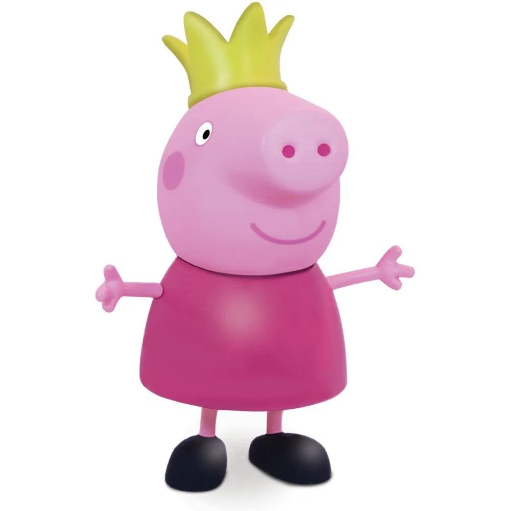 Boneco E Personagem Peppa Pig Princesa Vinil 15Cm. Elka - imagem 4