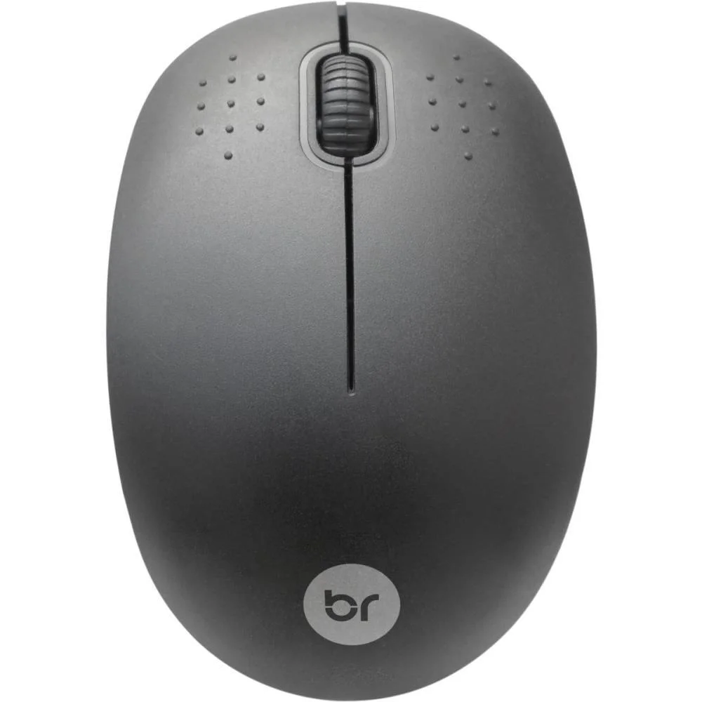 Mouse Optico Sem Fio Malasia Preto 800Dpi 3Botoes Bright - imagem 3