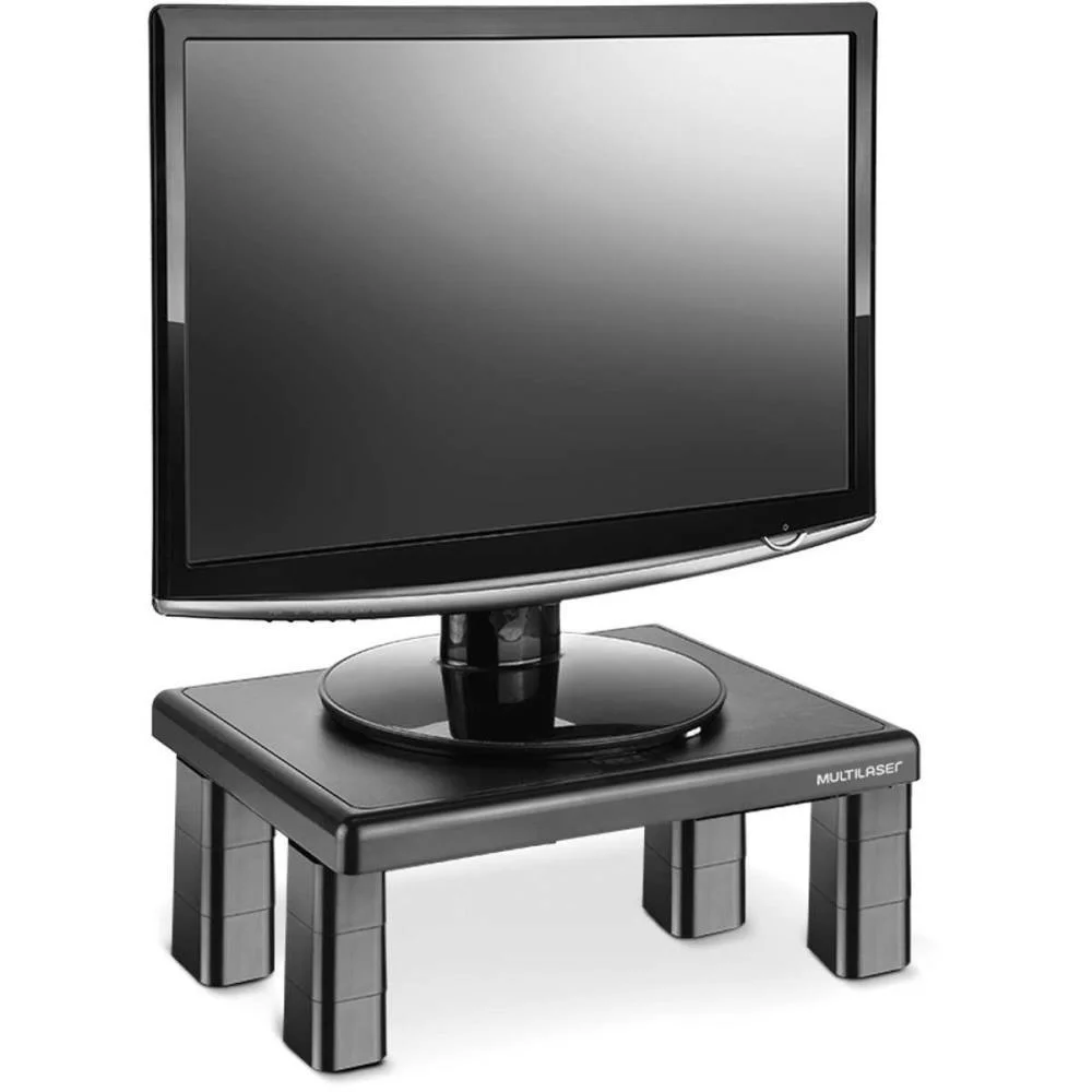 Suporte Para Monitor Quadrado 4 Niveis Altura Preto Multi - imagem 4
