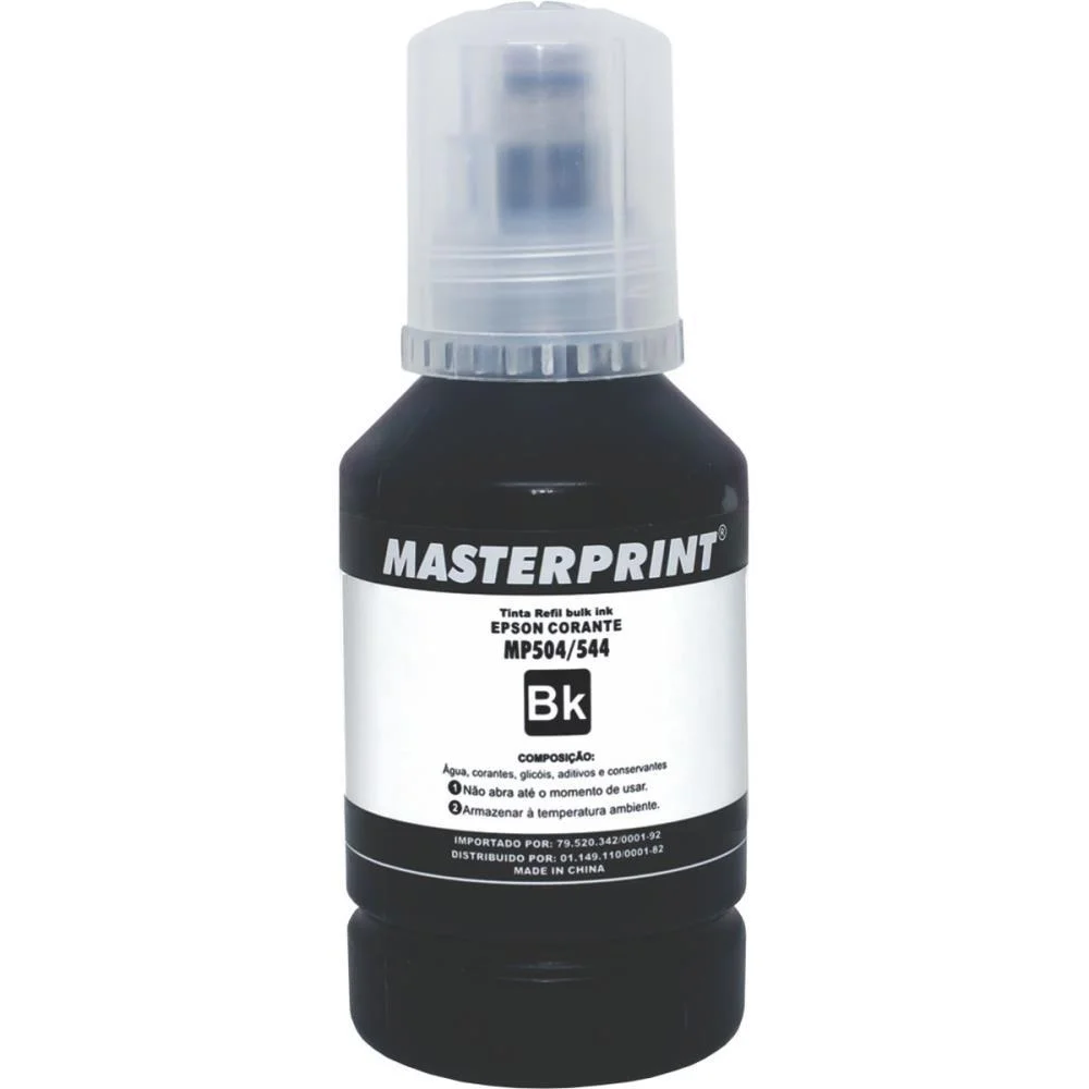 Refil De Tinta Epson Comp. 504/544 Preto 127Ml Masterprint - imagem 2