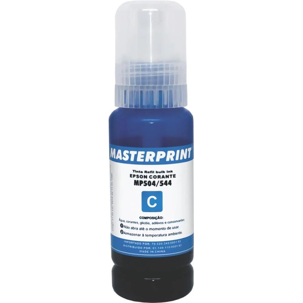 Refil De Tinta Epson Comp. 504/544 Ciano 70Ml Masterprint - imagem 2
