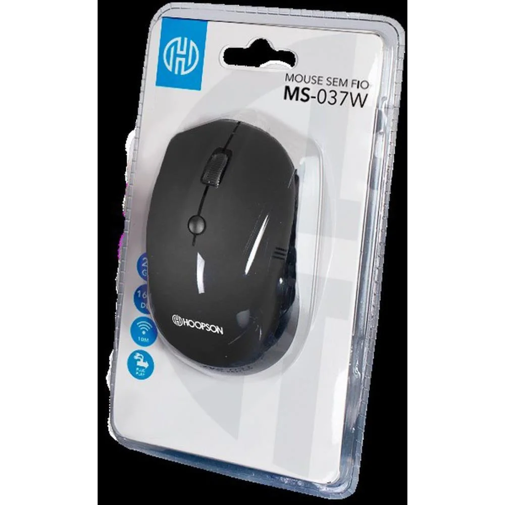 Mouse Optico Sem Fio 1600Dpi Preto Mercoriental - imagem 3