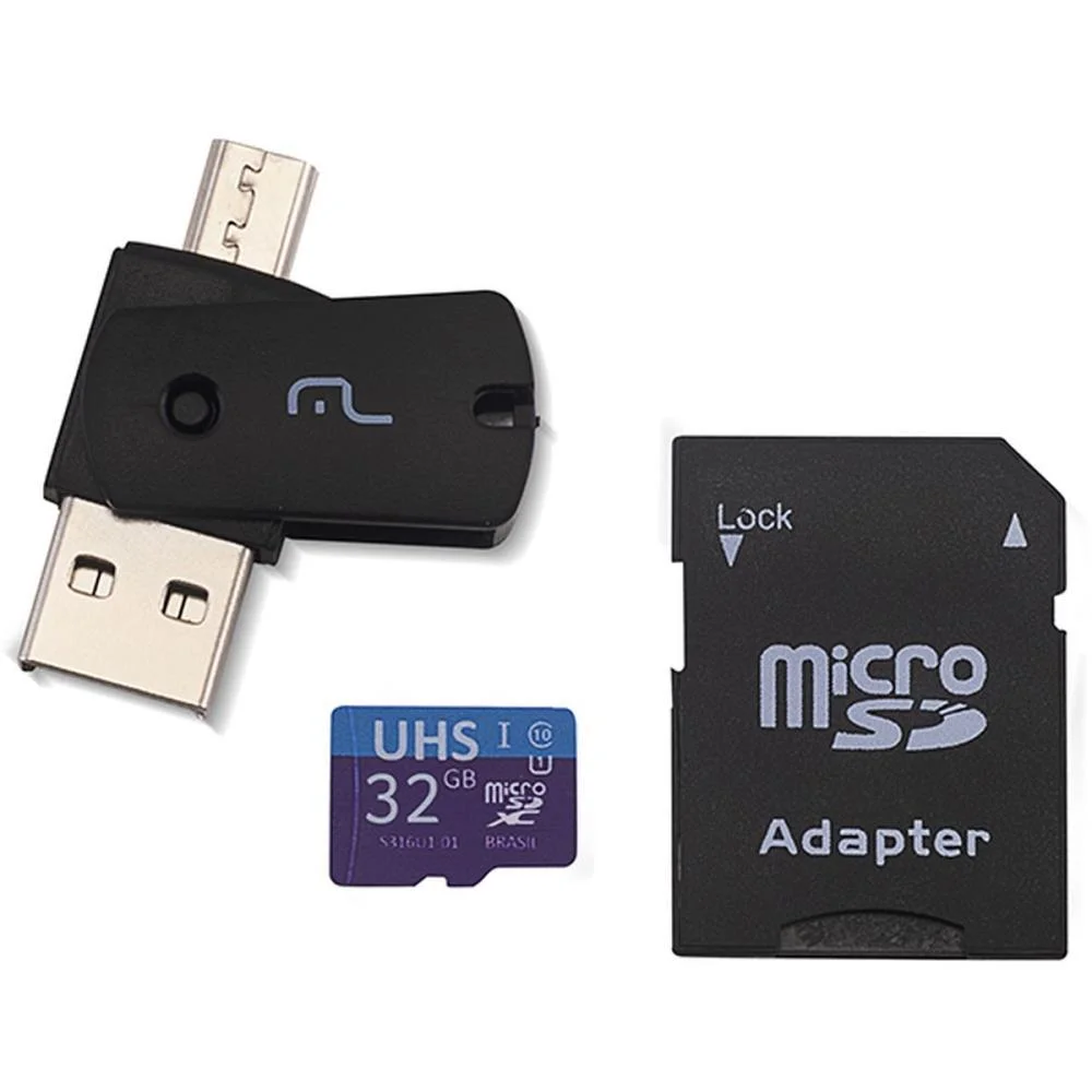 Cartao De Memoria Kit 3 Em 1 32Gb 10 Class Multi - imagem 2