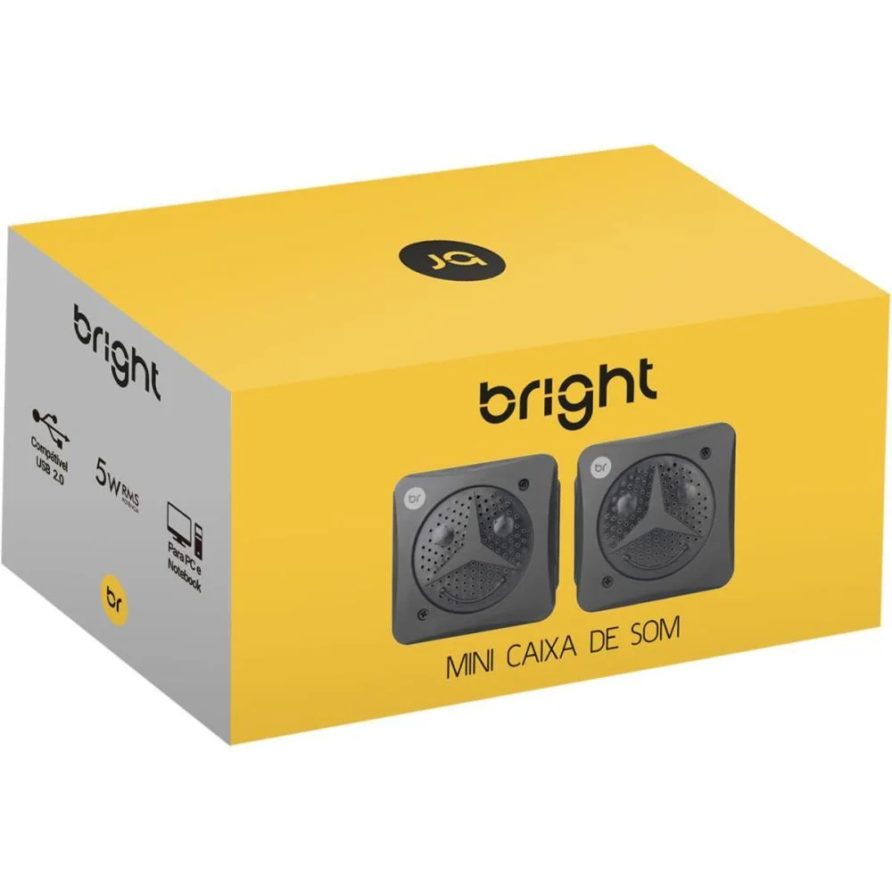 Caixa De Som P/ Computador Mini Caixa Usb 5W Rms Bright - imagem 4