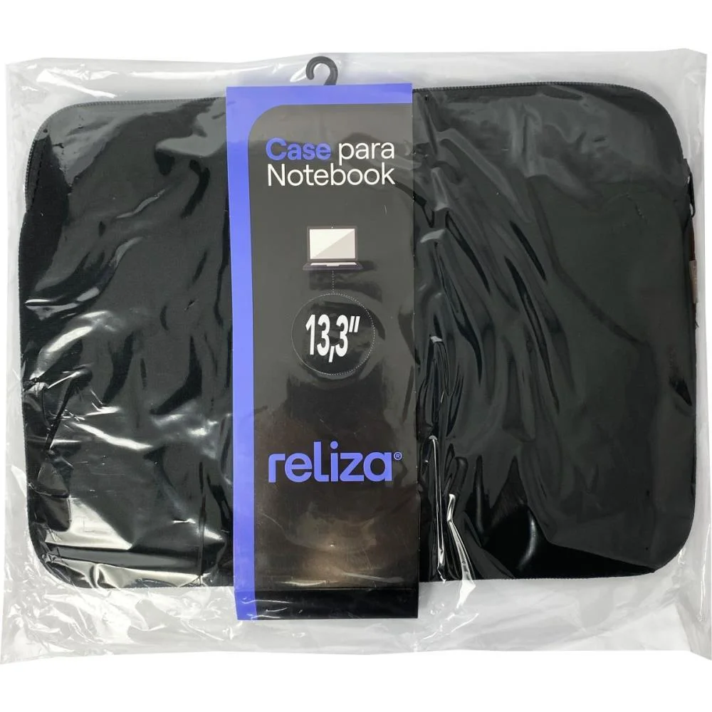 Cases Para Notebook Neoprene Preto Slim 14Pol. Reliza - imagem 5