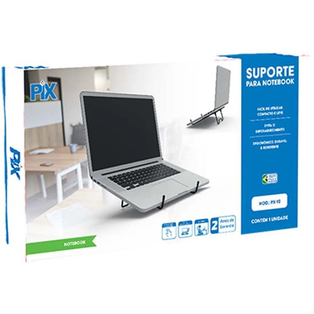 Suporte Para Notebook Universal Ergonomico Preto Santana Centro - imagem 5