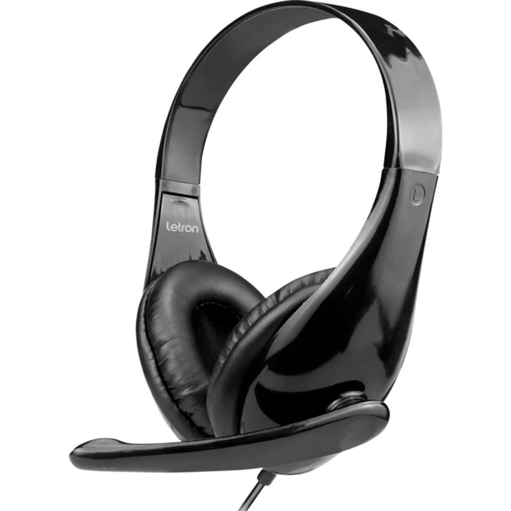 Fone De Ouvido Com Microfone Letron Heardset Esterio Fit P3 Leonora - imagem 2