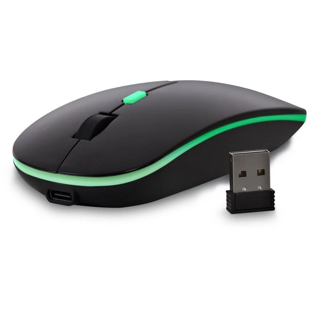 Mouse Optico Sem Fio 1600Dpi Croma 2.4G/Usb 2.0 Pt Maxprint - imagem 3