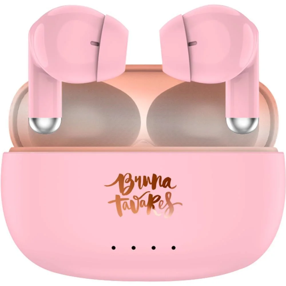 Fone De Ouvido Bluetooth Bruna Tavares 5.3 Usb-C Rose Leonora - imagem 2