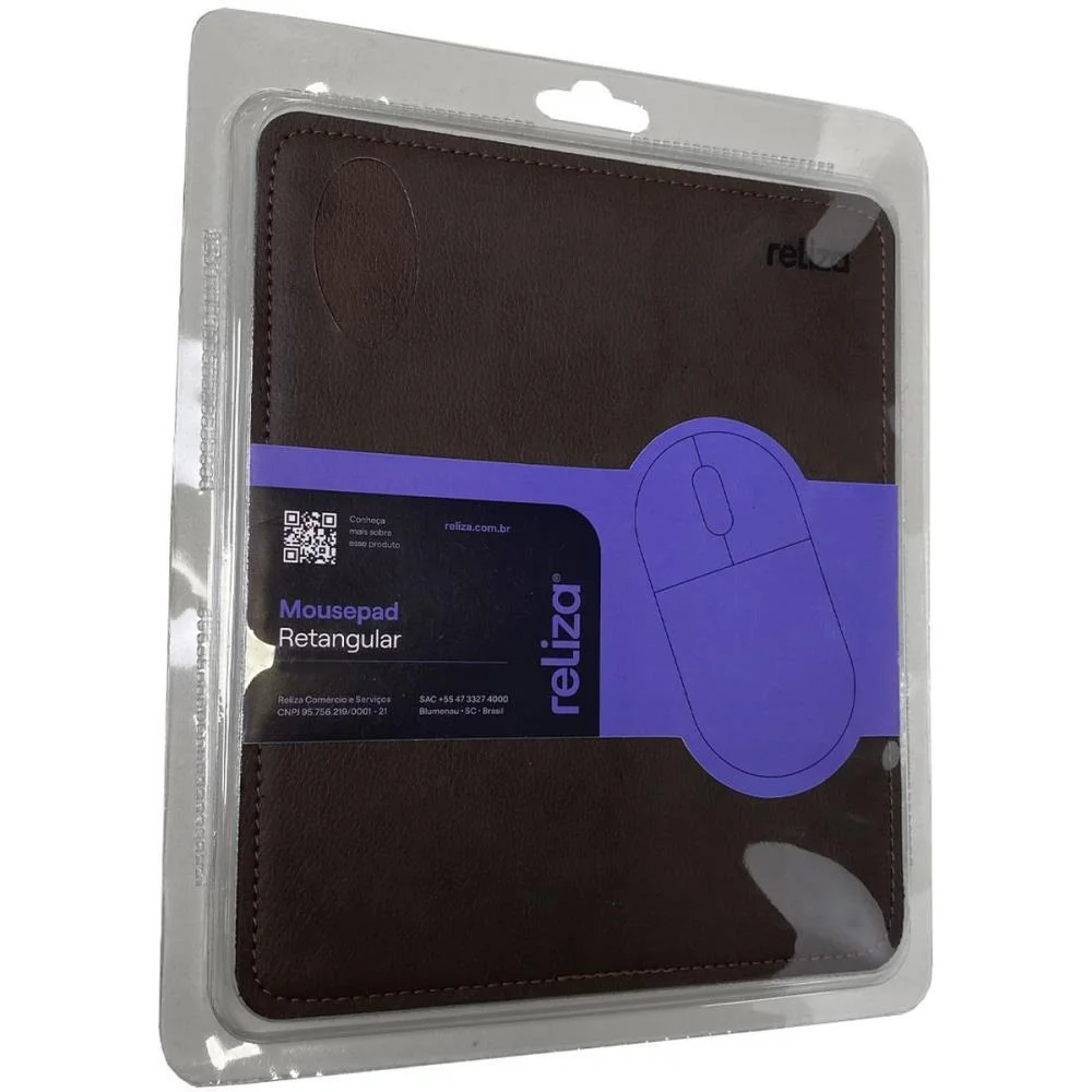 Mouse Pad Retangular Courino Marrom Reliza - imagem 4