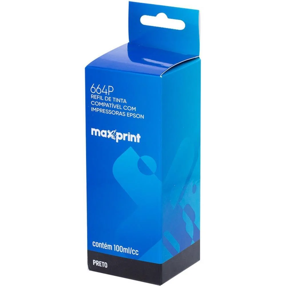 Refil De Tinta Epson Comp. 664P Preto 100Ml Maxprint - imagem 4