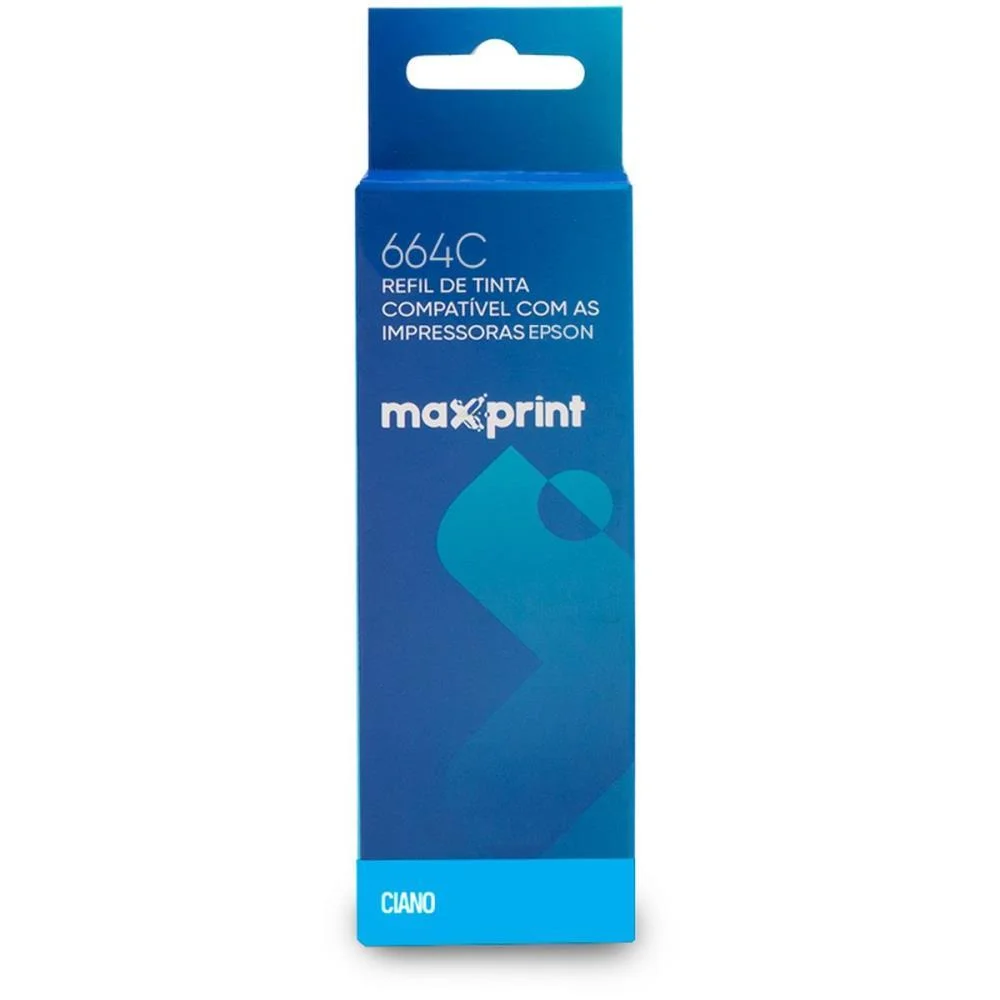 Refil De Tinta Epson Comp. 664C Ciano 100Ml Maxprint - imagem 5