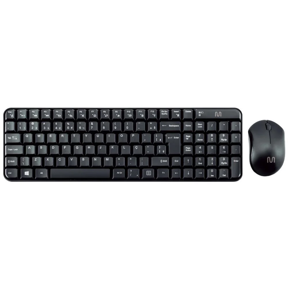 Kit Perifericos Tecl+Mouse S/Fio 1000Dpi Comp. Multi (Kit) - imagem 4