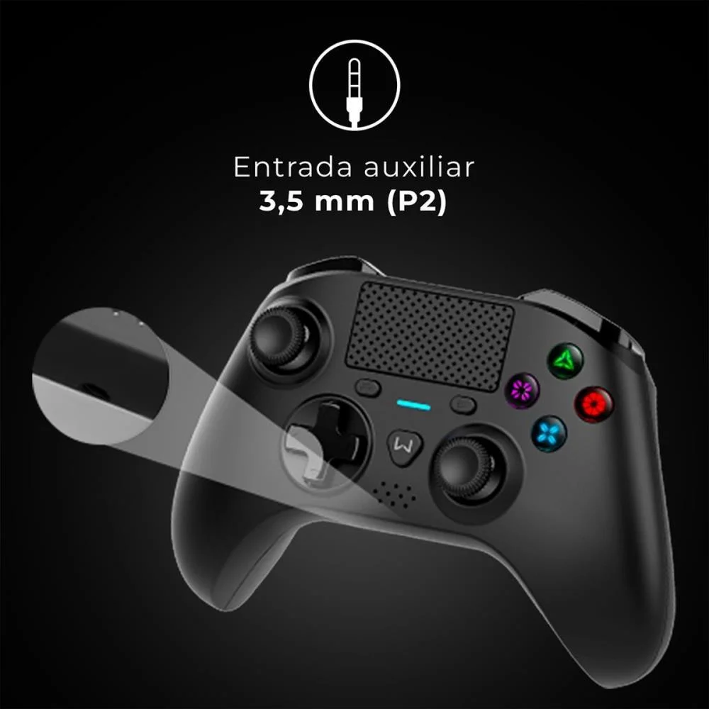 Controle Para Jogo Mine Pro Bluetooth Ps4/Pc Pt Multi - imagem 8