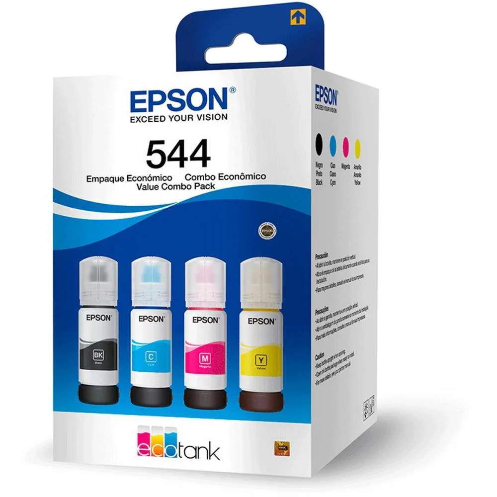 Refil De Tinta Epson 544 Kit Com 4 Cores Epson (Kit) - imagem 5
