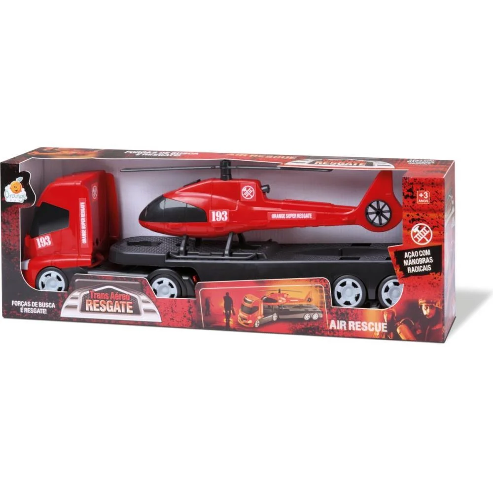Caminhao Trans Aereo Resgate Orange Toys - imagem 4