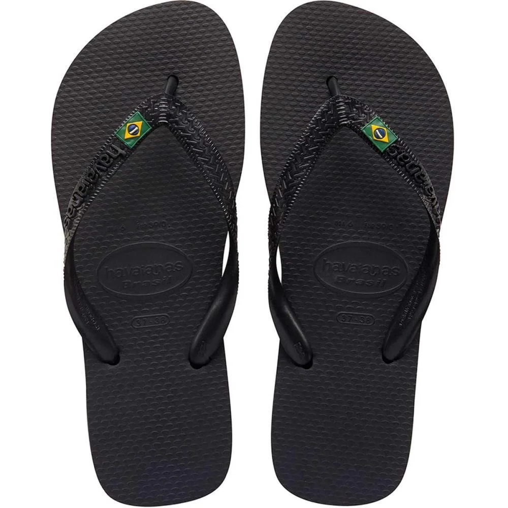 Chinelo Havaianas Unissex Brasil 43/4 Preto Havaianas (Par) - imagem 2